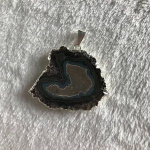Stalactite slice pendant